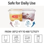 Rosos Airtight Glass Food Storage Containers - 4 Pack