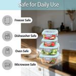 Rosos Airtight Glass Food Storage Containers - 4 Pack