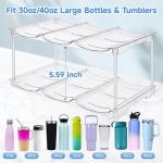 Stackable Water Bottle Organizer for Stanley Tumblers