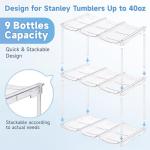 Stackable Water Bottle Organizer for Stanley Tumblers