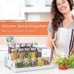 Expandable 3-Tier Spice Rack Organizer - White