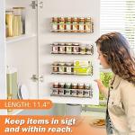 Bunoxea Wall-Mounted Spice Rack Organizer Set