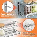 Bunoxea Wall-Mounted Spice Rack Organizer Set