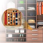 Expandable Bamboo Silverware Organizer for Kitchen Drawers