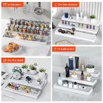 Expandable 3-Tier Spice Rack Organizer - White