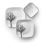 Corelle 18-Piece Timber Shadows Dinnerware Set