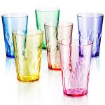19oz Unbreakable Acrylic Drinking Glasses Set of 6