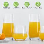 Mfacoy 8-Piece Drinking Glass Set for All Beverages