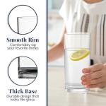 Clear Plastic Reusable Drinking Glasses - Set of 6