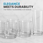 Zulay 8-Piece Unbreakable Acrylic Drinking Glass Set
