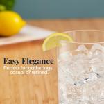 Clear Plastic Reusable Drinking Glasses - Set of 6