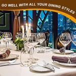 40-Piece Hammered Stainless Steel Flatware Set