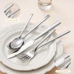 KINGSTONE 40-Piece Premium Stainless Steel Silverware Set