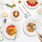 KINGSTONE 40-Piece Premium Stainless Steel Silverware Set