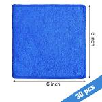 Microfiber Cleaning Cloths - 30-Pack, Blue