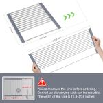 Expandable Dish Drying Rack with Storage Baskets