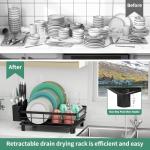 Stainless Steel Dish Drying Rack with Utensil Holder