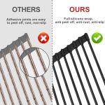 MERRYBOX Roll Up Silicone Dish Drying Rack