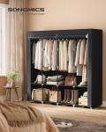 Portable Wardrobe Organizer with Cover and Shelves