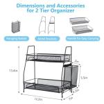 LEMIKKLE Multi-Purpose Countertop Organizer in Black