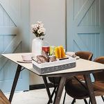 Set of 2 Grey Wicker Storage Baskets