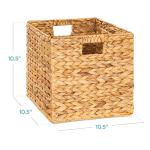 Pack of 5 Handwoven Cube Storage Baskets