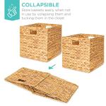 Pack of 5 Handwoven Cube Storage Baskets