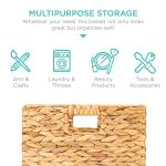 Pack of 5 Handwoven Cube Storage Baskets