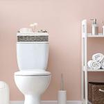 Set of 2 Grey Wicker Storage Baskets