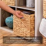 Pack of 5 Handwoven Cube Storage Baskets