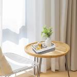 Set of 2 Grey Wicker Storage Baskets