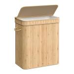 Bamboo Laundry Hamper with Lid and Handles