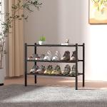 3-Tier Bamboo Shoe Rack for Small Spaces
