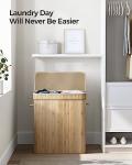 Bamboo Laundry Hamper with Lid and Handles