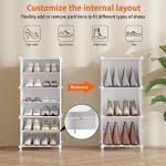 8-Tier Shoe Rack with Door for 32 Pairs