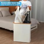 Double Laundry Hamper with Removable Bags and Lid