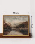 KISSFOX Rustic Vintage Fall Landscape Wall Art