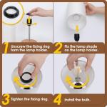 Yarra-Decor Dimmable Touch Bedside Lamp with USB