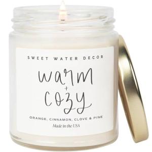 Warm and Cozy Pine Cinnamon Soy Candle 9oz