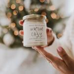 Warm and Cozy Pine Cinnamon Soy Candle 9oz