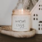 Warm and Cozy Pine Cinnamon Soy Candle 9oz