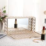 Gold Crystal Jewelry Box for Rings and Earrings