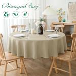 Biscaynebay 70" Round Water-Resistant Tablecloth