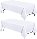 White Kitchen Tablecloth Set for Folding Tables