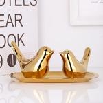 Gold Bird Statues – Modern Decorative Accents