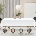 White Kitchen Tablecloth Set for Folding Tables