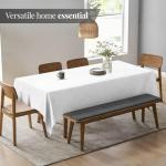 White Kitchen Tablecloth Set for Folding Tables