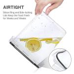 PANTRYSTAR Large Food Storage Containers with Lids Airtight 5.2L /176Oz, for Flour, Sugar, Baking Supply, 3PCS BPA Free Plastic Canisters for Kitchen Pantry Organization