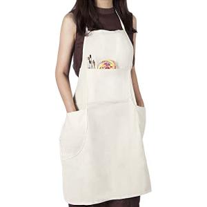 Conda 100% Cotton Canvas Bib Apron with Pockets