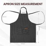 2 Pack Adjustable Kitchen Aprons with Pockets
